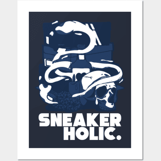 Sneaker Holic Brave Blue Posters and Art